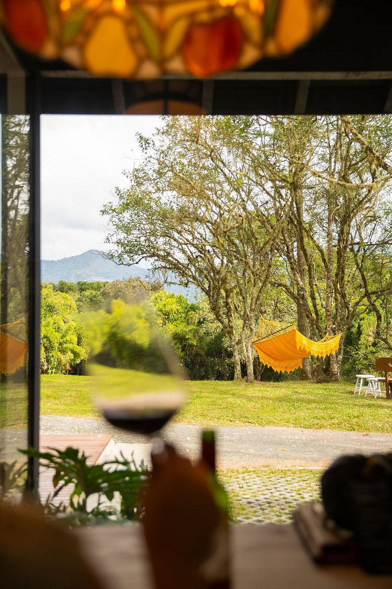 Cabana Aurora com banheira em Urubici
