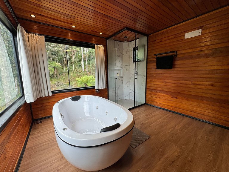 Chalé Solar da Colina - Hidro, vista e conforto