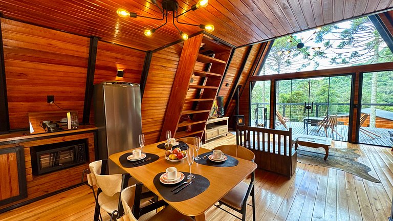 Chalé Solar da Colina - Hidro, vista e conforto