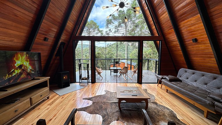 Chalé Solar da Colina - Hidro, vista e conforto