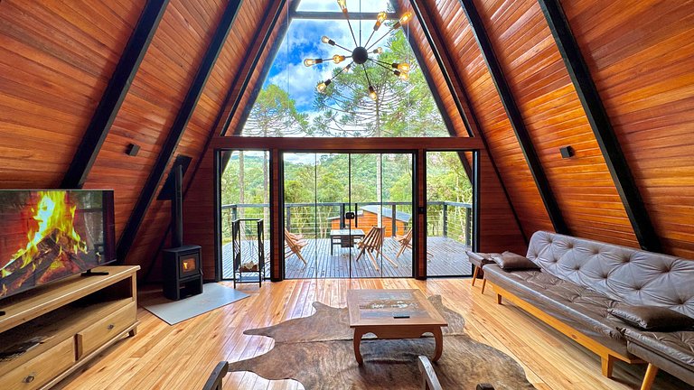 Chalé Solar da Colina - Hidro, vista e conforto